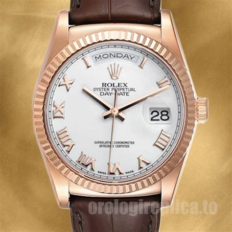 rolex day daterolex cinturino pelle|rolex daytime wear.